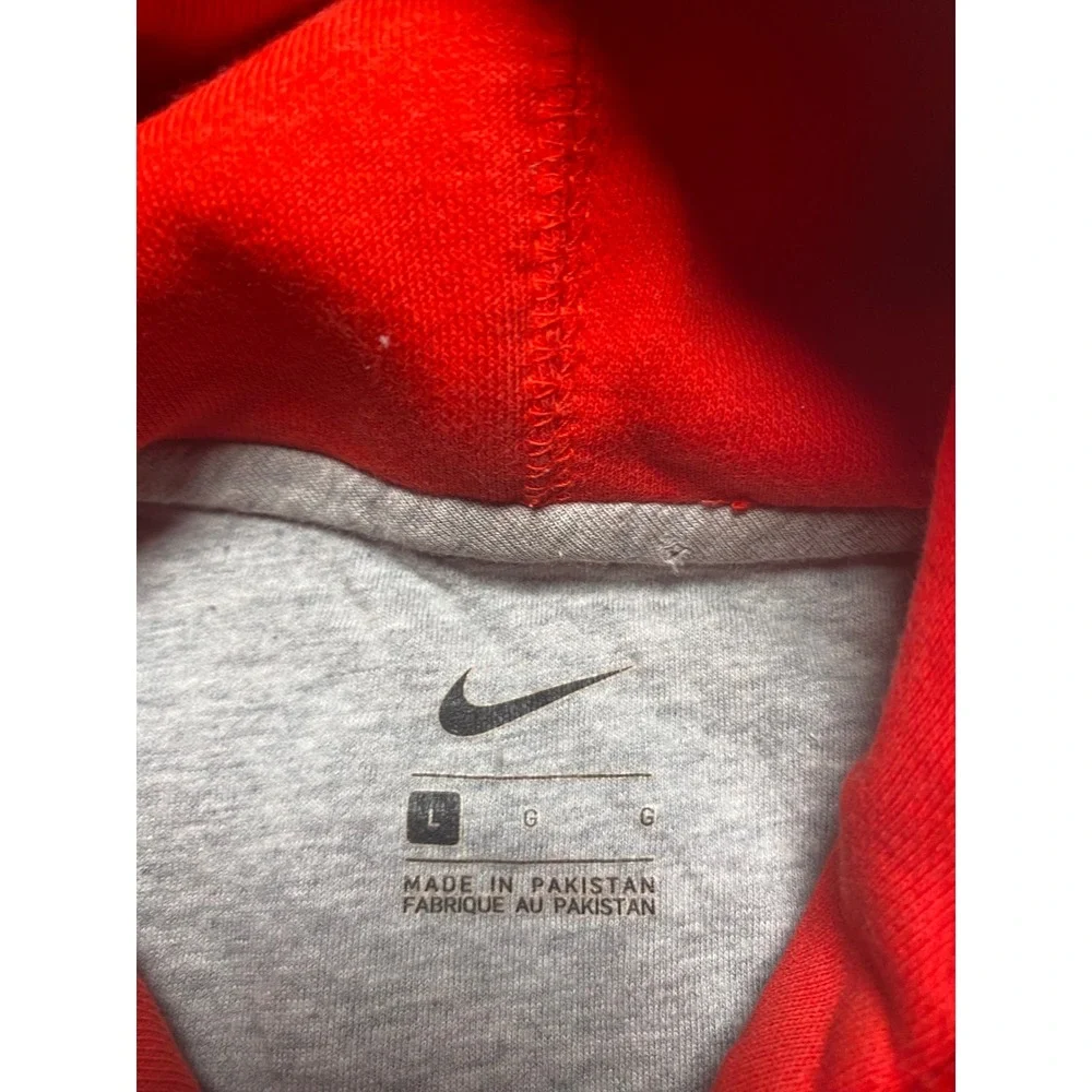 Nike Air Mens Red Safari Print Graphic Fleece Hoodie Sweatshirt AJ0905-687 L